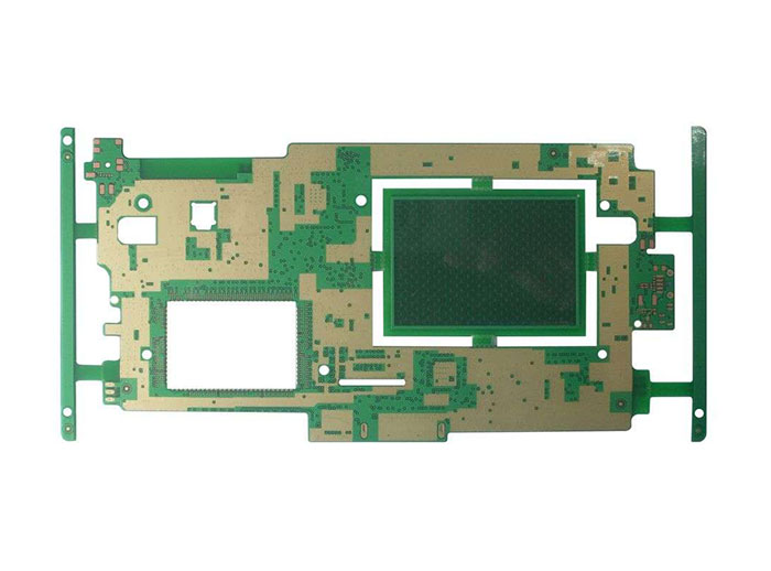 Four-layer immersion gold OSP half-hole plate